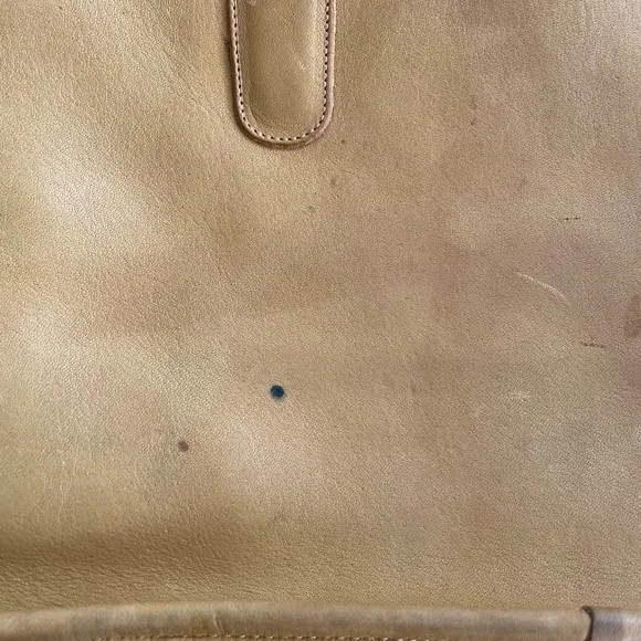 1960s Vintage Coach Putty NYC portfolio bag with handles - Picture 2 of 9